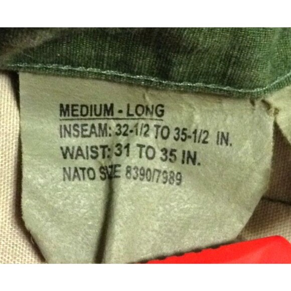 Vtg Propper Woodland Camo Pants Men Medium Long BDU Ripstop Military Combat 90s - Picture 9 of 10